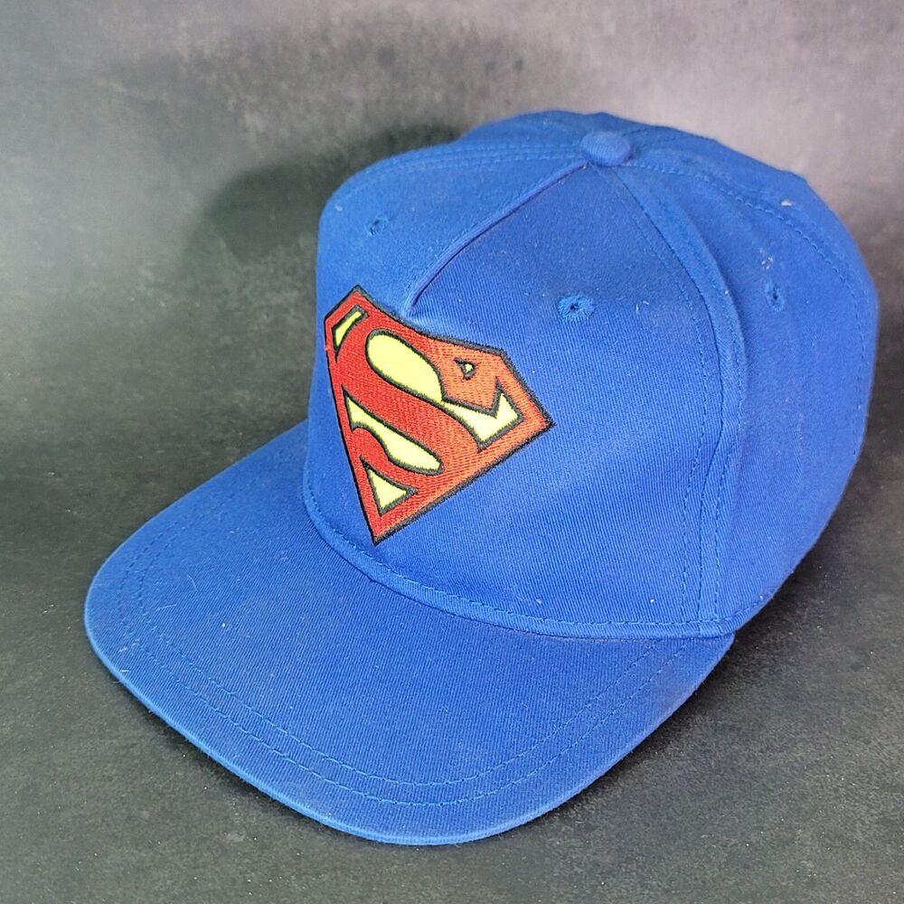 Superman Blue Snapback Hat Baseball Cap Youth official DC Comics